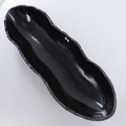 Black Marble Canoe Bowl - Expert Wholesale and Supplier of Wholesale Crystals & Bulk Gemstones, ["Black Marble","Bowls","canoe","Marble","Mexico"]
