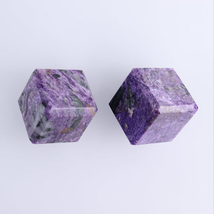 Charoite Cubes Set of 4 - Expert Wholesale and Supplier of Wholesale Crystals & Bulk Gemstones, ["Charoite","Cubes","Russia"]