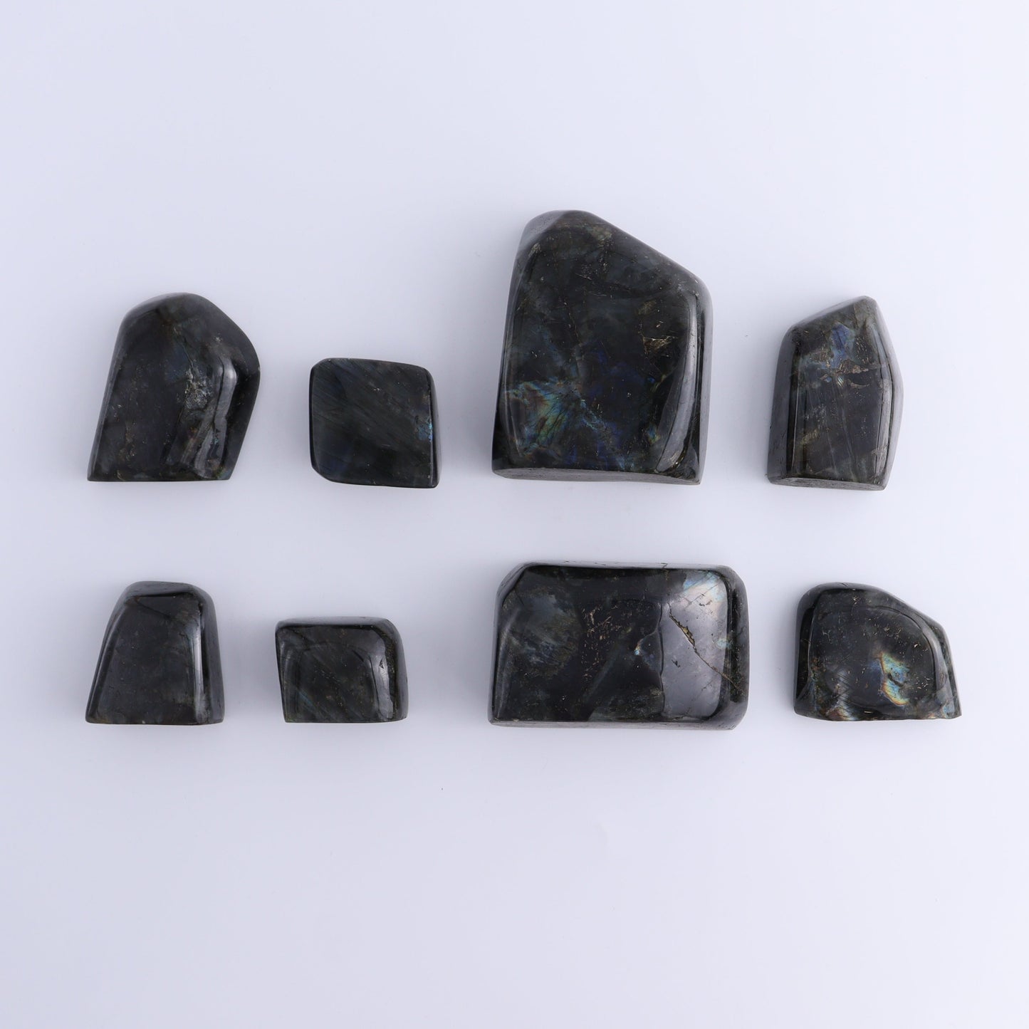 Labradorite Freeform Set of 8 - Expert Wholesale and Supplier of Wholesale Crystals & Bulk Gemstones, ["Freeforms","Labradorite","Madagascar"]