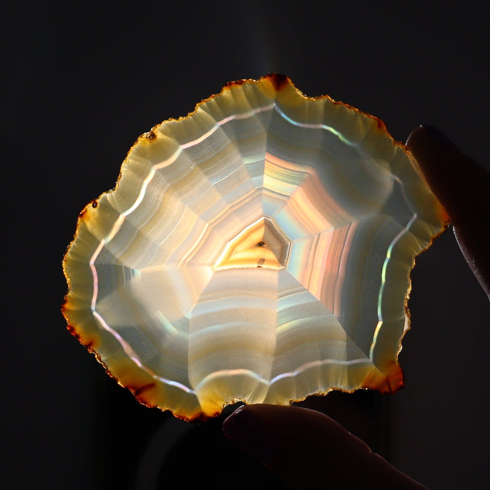 Iris Agate Slices Set of 6 - Expert Wholesale and Supplier of Wholesale Crystals & Bulk Gemstones, ["Agate","Iris Agate","Slices and Slabs"]