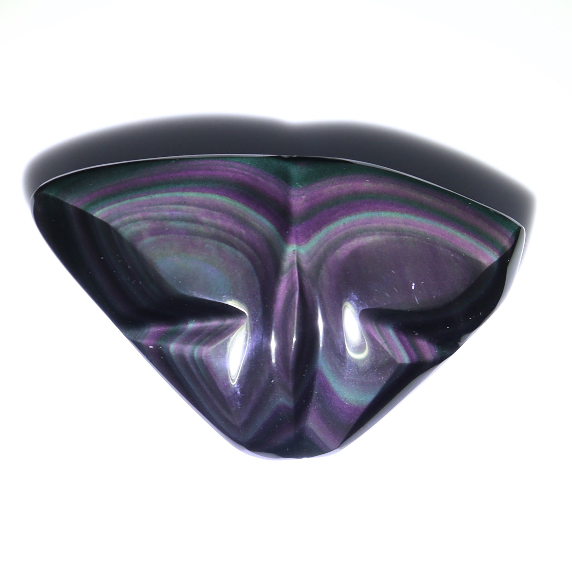 Rainbow Obsidian Butterflies & Hearts Set of 8 - Expert Wholesale and Supplier of Wholesale Crystals & Bulk Gemstones, ["Butterflies","Butterfly","Hearts","Mexico","Rainbow Obsidian"]