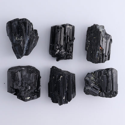 Black Tourmaline Roughs Set of 12 - Expert Wholesale and Supplier of Wholesale Crystals & Bulk Gemstones, ["Black Tourmaline","Madagascar","Rough","Tourmaline"]