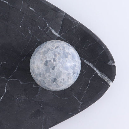 One Small Sphere Blue Calcite