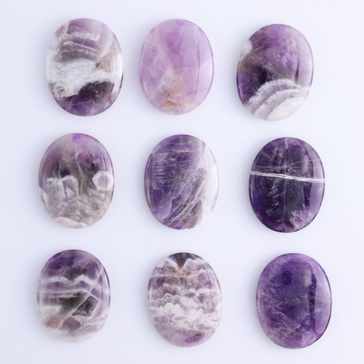 One Amethyst Flat Palm Stone - Expert Wholesale and Supplier of Wholesale Crystals & Bulk Gemstones, ["Amethyst","Palm Stones"]