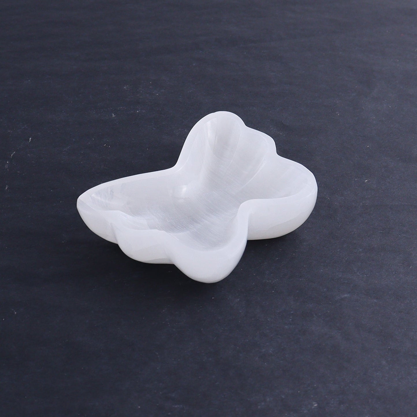 One Selenite (Satin Spar) Butterfly Bowl - Expert Wholesale and Supplier of Wholesale Crystals & Bulk Gemstones, ["Bowls","Butterfly","Morocco","Selenite"]