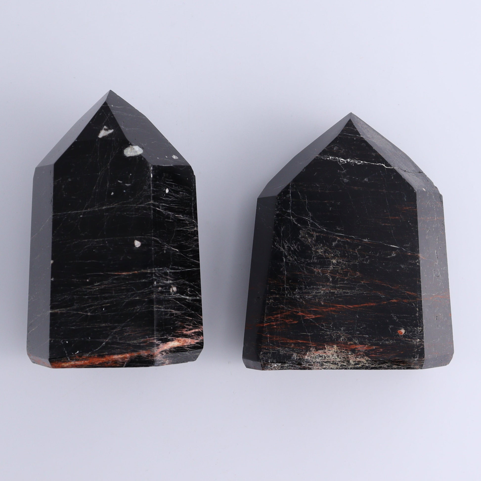 Tourmaline Towers Set of 6 - Expert Wholesale and Supplier of Wholesale Crystals & Bulk Gemstones, ["Black Tourmaline","Brazil","close_30","Tourmaline","Towers"]