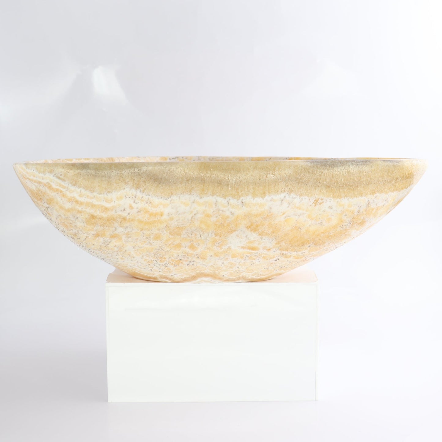Mexican Onyx/Calcite Bowl 13"