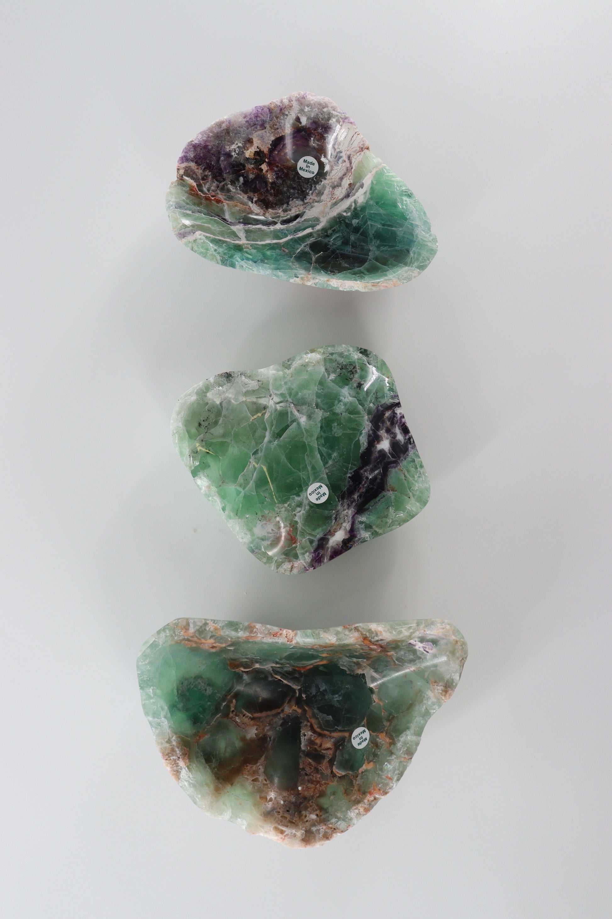 Mexican Fluorite Bowls Set of 3 - Expert Wholesale and Supplier of Wholesale Crystals & Bulk Gemstones, []