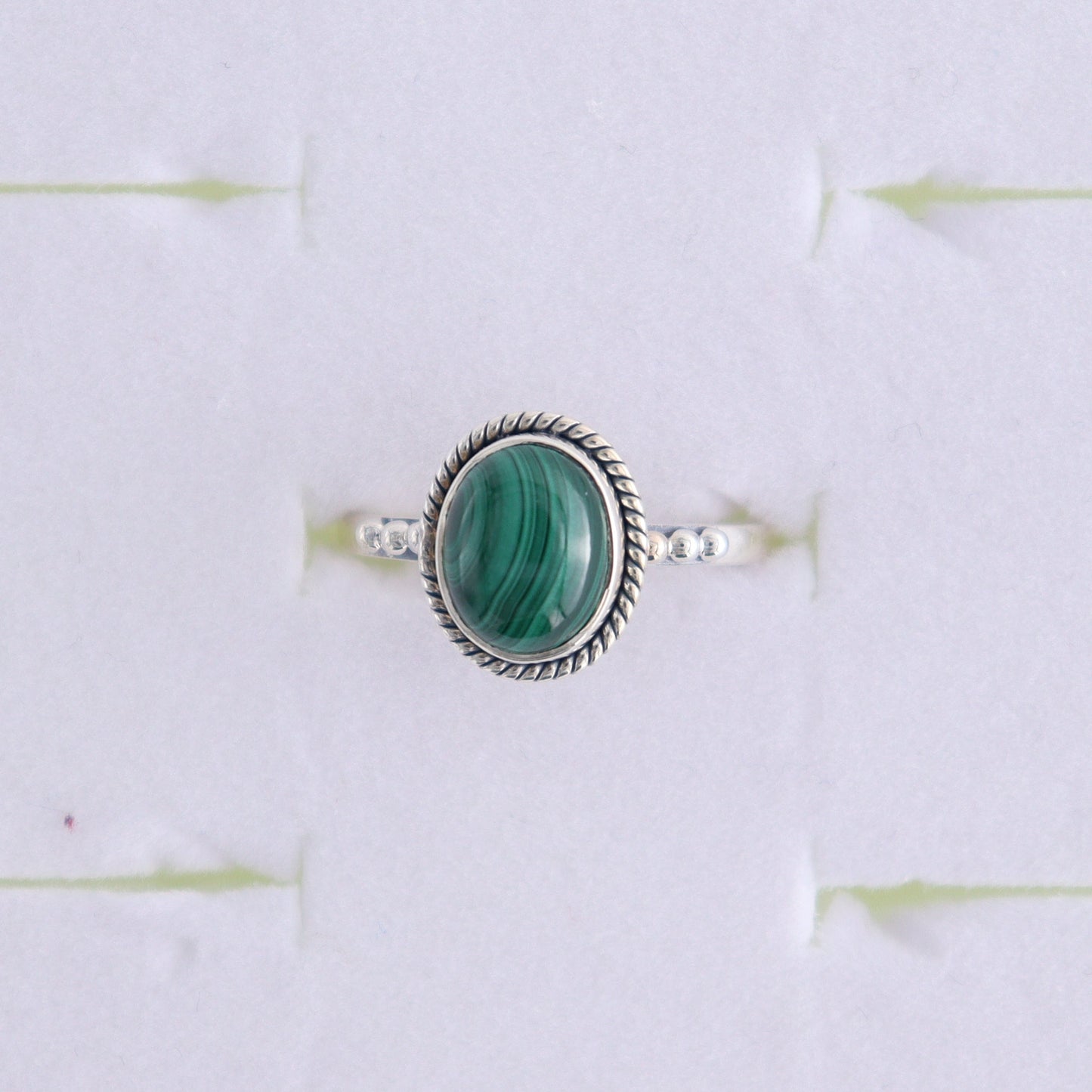 Malachite Rings Set of 7 (Ring Holders Not Included) - Expert Wholesale and Supplier of Wholesale Crystals & Bulk Gemstones, ["Malachite","Ring","rings","sterling silver"]