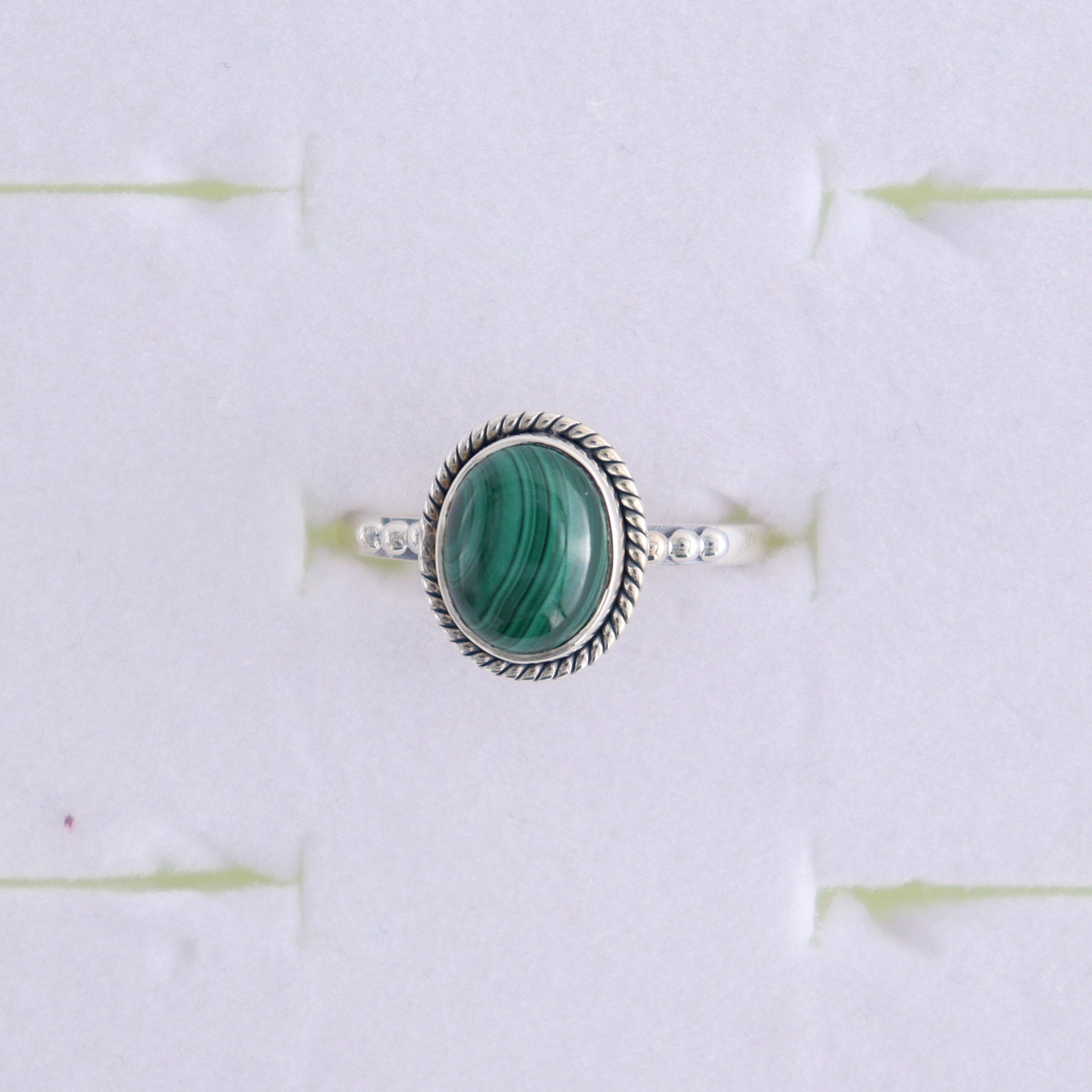 Malachite Rings Set of 7 (Ring Holders Not Included) - Expert Wholesale and Supplier of Wholesale Crystals & Bulk Gemstones, ["Malachite","Ring","rings","sterling silver"]