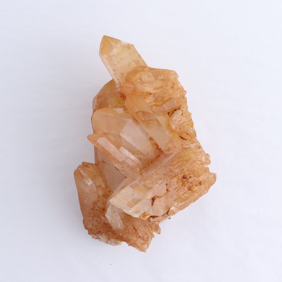Tangerine Quartz Clusters Set of 4