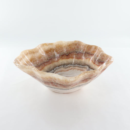 Mexican Onyx/Calcite Bowl 15" - Expert Wholesale and Supplier of Wholesale Crystals & Bulk Gemstones, ["Bowls","Calcite","Mexico","onyx"]