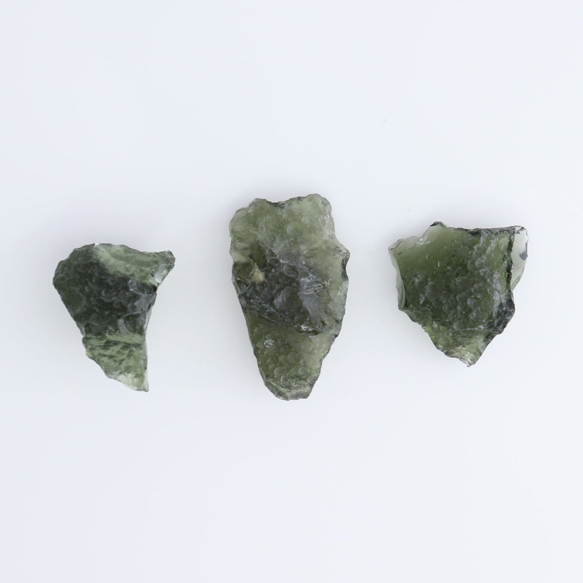 Moldavite Pieces Set of 3