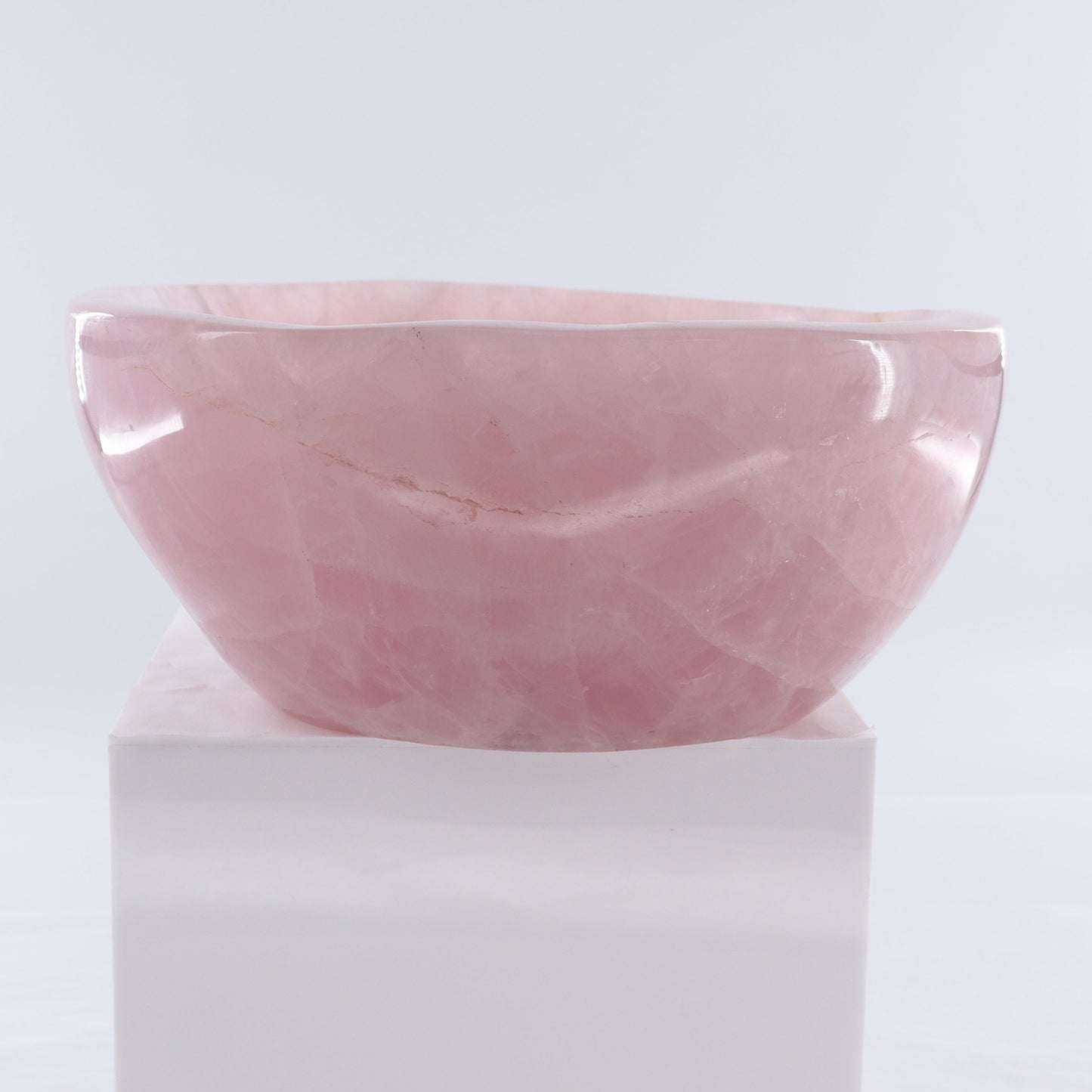 Rose Quartz Bowl - Expert Wholesale and Supplier of Wholesale Crystals & Bulk Gemstones, ["Bowls","Madagascar","Rose Quartz"]