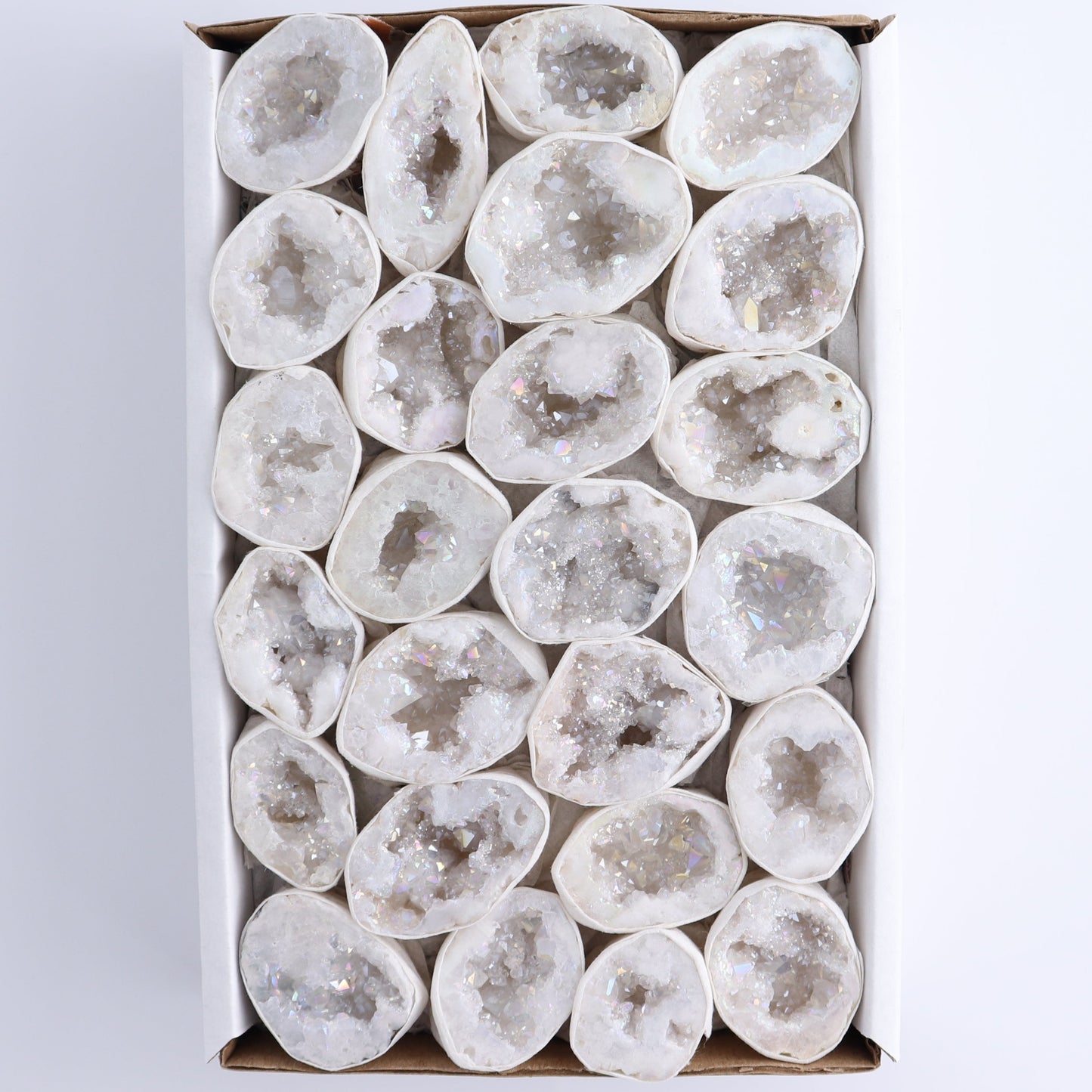 One Aura Quartz Geodes Flat Blind