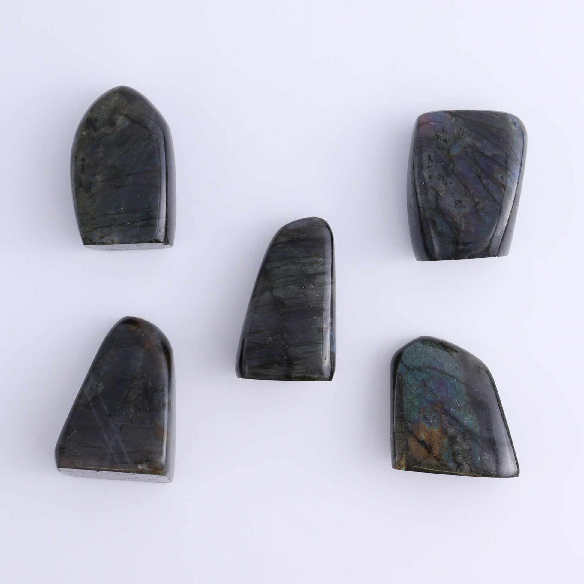 Labradorite Freeform Set of 23 - Expert Wholesale and Supplier of Wholesale Crystals & Bulk Gemstones, ["Freeforms","Labradorite","Madagascar"]