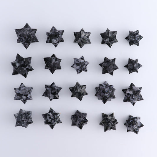 Indigo Gabbro Stars Set of 16 & 4 Cut Base Star