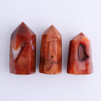 Carnelian Towers Set of 11 - Expert Wholesale and Supplier of Wholesale Crystals & Bulk Gemstones, ["carnelian","Madagascar","Towers"]