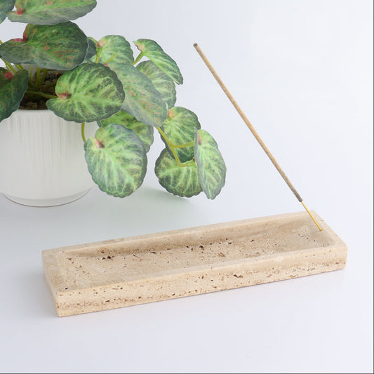 One Travertine Incense Holder - Expert Wholesale and Supplier of Wholesale Crystals & Bulk Gemstones, ["Catalog Onyx","Incense holders","Mexico","Travertine"]
