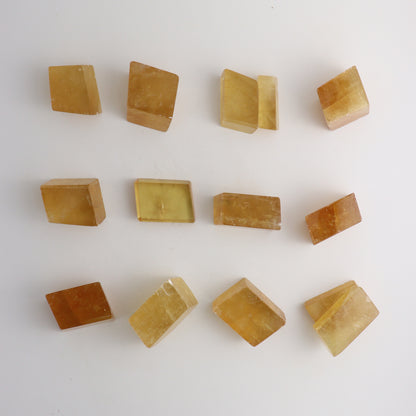 Honey Optical Calcite Freeforms - Mi Esperanza Minerals