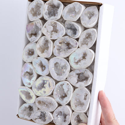 One Aura Quartz Geodes Flat Blind