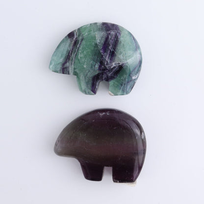 Fluorite Bears set of 6