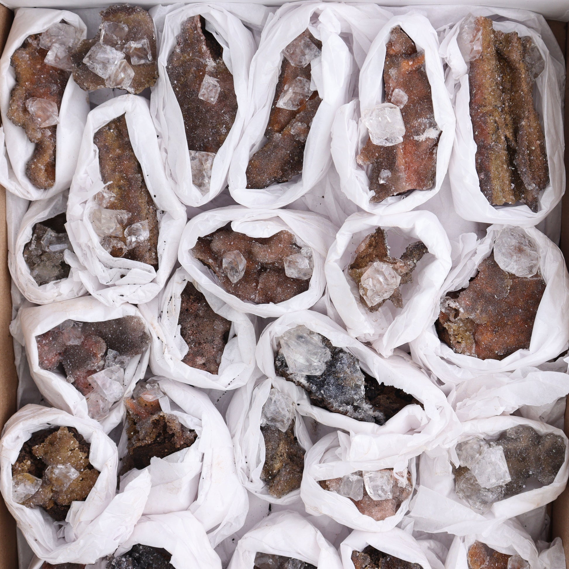 Calcite Clusters from Santa Eulalia Flats - Expert Wholesale and Supplier of Wholesale Crystals & Bulk Gemstones, ["Calcite","Mexico","Santa Eulalia Calcite"]