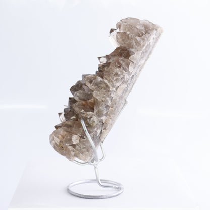 Smoky Quartz Clusters with Stand Set of 2 - Expert Wholesale and Supplier of Wholesale Crystals & Bulk Gemstones, ["cluster","Clusters","Quartz","Smoky Quartz"]