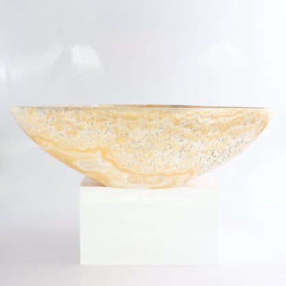 Mexican Onyx/Calcite Bowl 13"