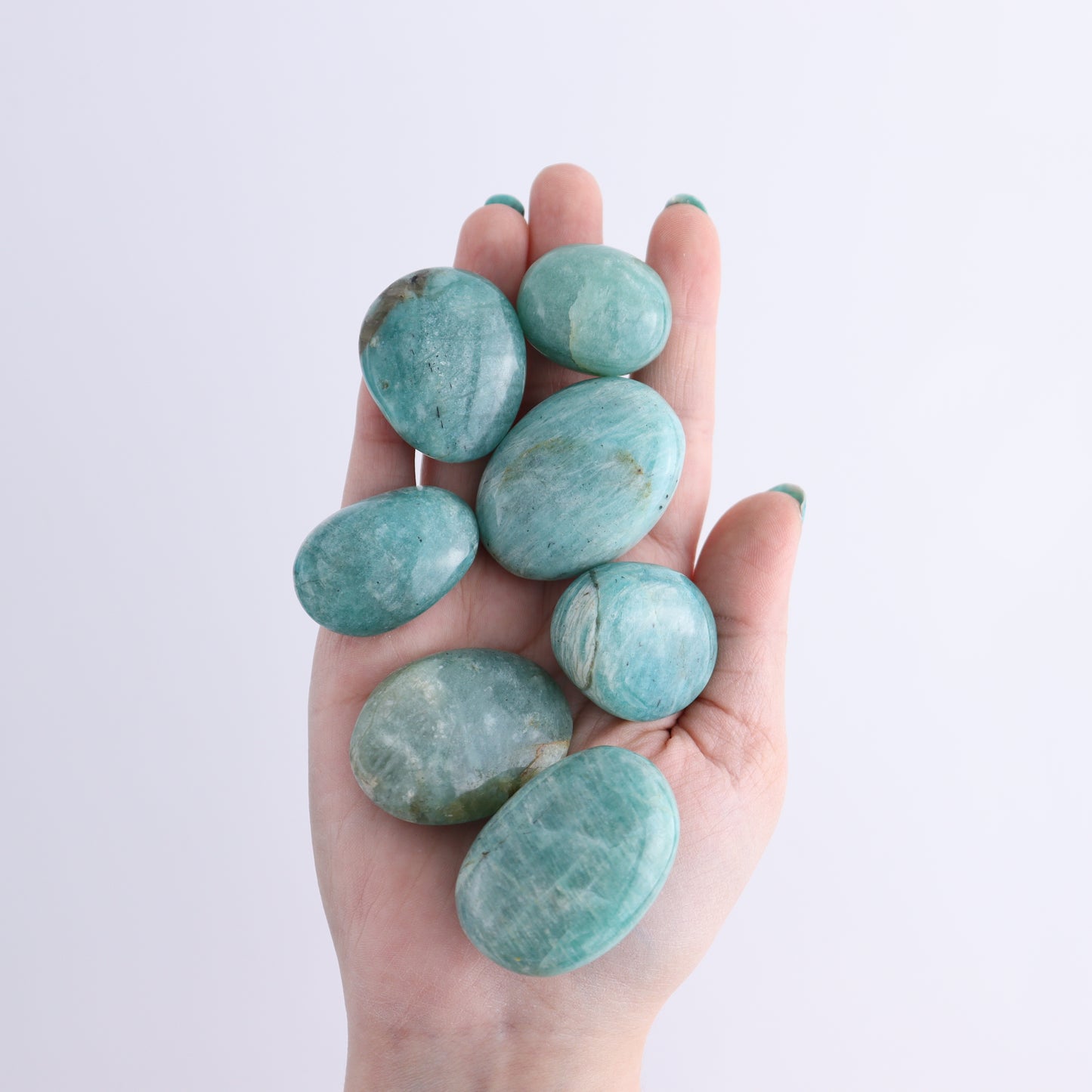 Amazonite Tumbles 1 kg Set - Expert Wholesale and Supplier of Wholesale Crystals & Bulk Gemstones, ["Amazonite","Madagascar","tumbles"]