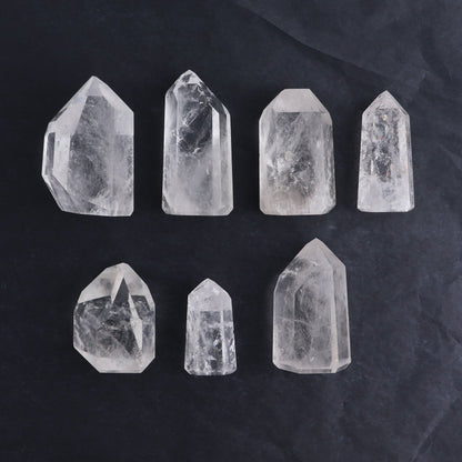 Quartz Towers Set of 7 - Expert Wholesale and Supplier of Wholesale Crystals & Bulk Gemstones, ["Brazil","Clear Quartz","Points","Quartz","Towers"]