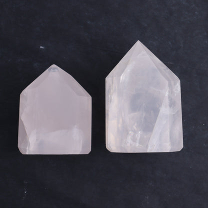 Pink Girasol Quartz Towers Set of 4 - Expert Wholesale and Supplier of Wholesale Crystals & Bulk Gemstones, ["Brazil","Girasol","Girasol Quartz","Quartz","Towers"]
