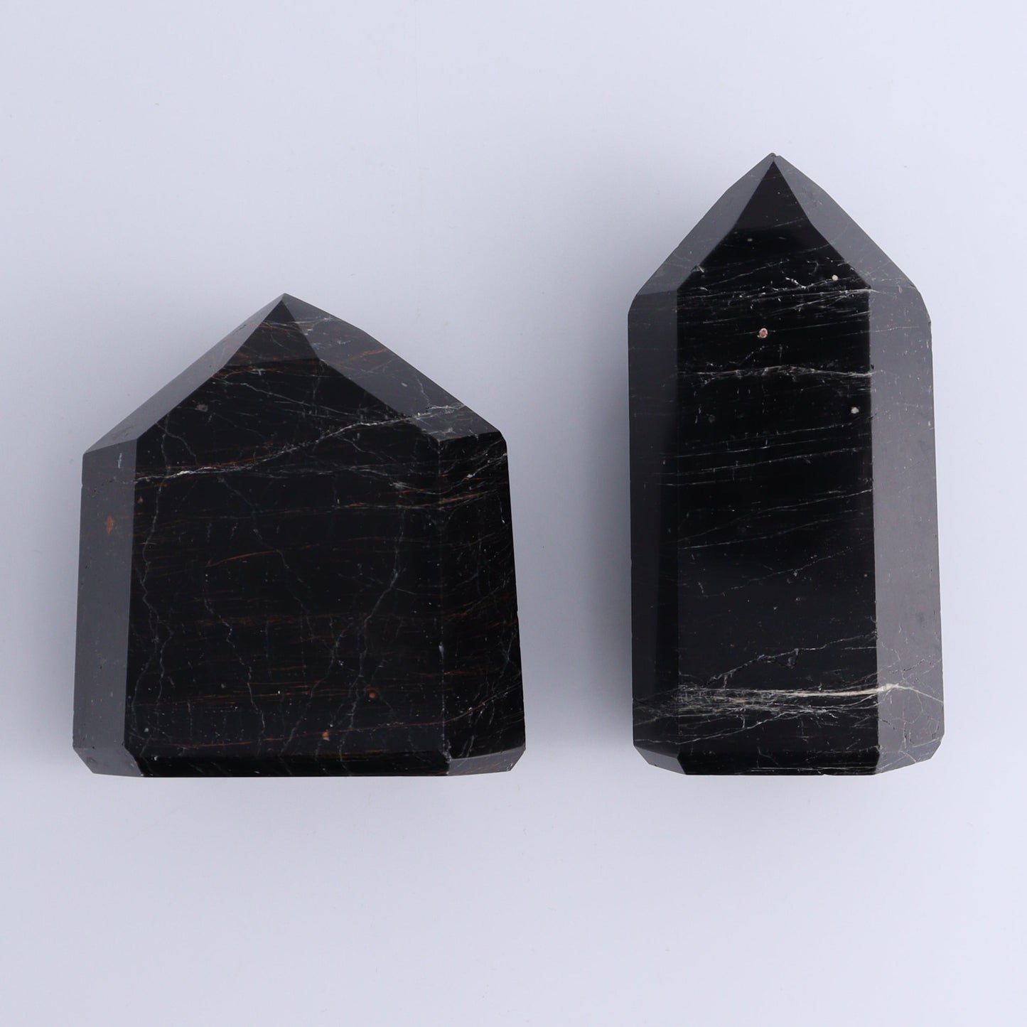 Tourmaline Towers Set of 6 - Expert Wholesale and Supplier of Wholesale Crystals & Bulk Gemstones, ["Black Tourmaline","Brazil","close_30","Tourmaline","Towers"]