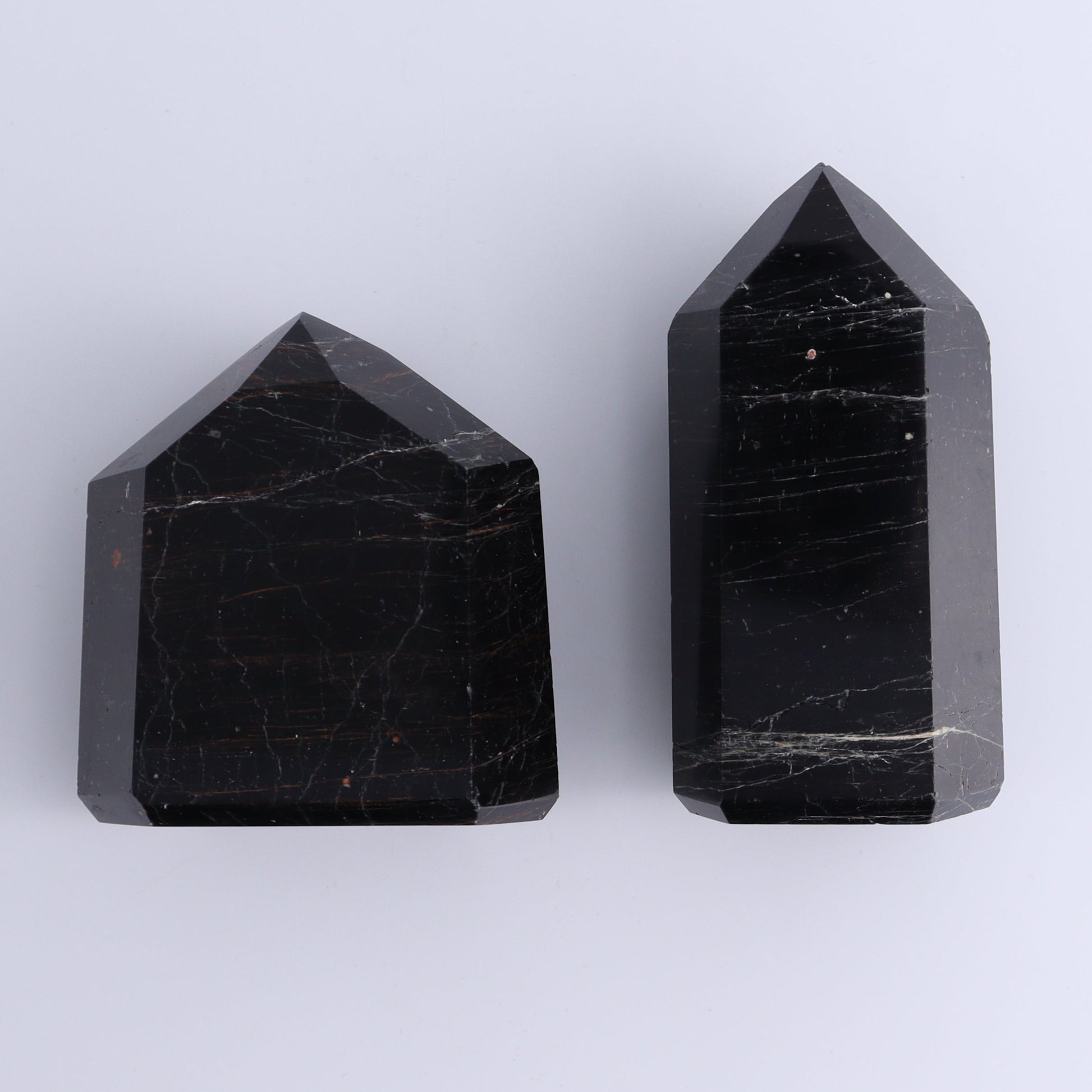 Tourmaline Towers Set of 6 - Expert Wholesale and Supplier of Wholesale Crystals & Bulk Gemstones, ["Black Tourmaline","Brazil","close_30","Tourmaline","Towers"]