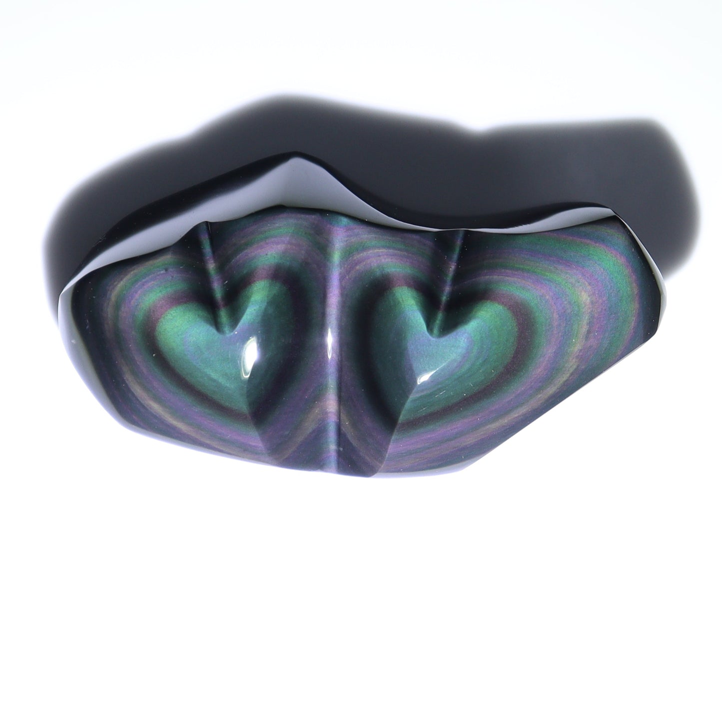 Rainbow Obsidian Butterflies & Hearts Set of 8 - Expert Wholesale and Supplier of Wholesale Crystals & Bulk Gemstones, ["Butterflies","Butterfly","Hearts","Mexico","Rainbow Obsidian"]