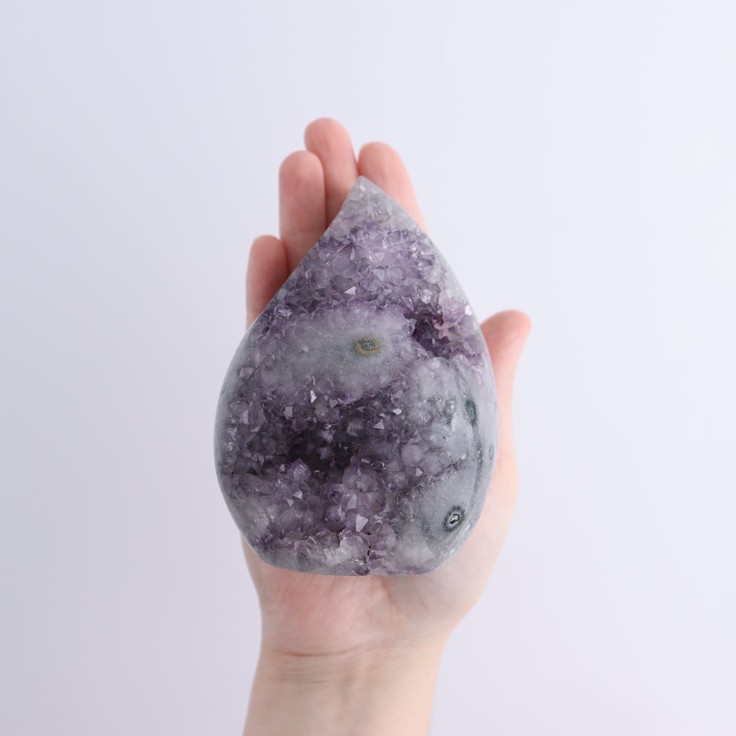 Uruguay Amethyst Flames Set of 4 - Expert Wholesale and Supplier of Wholesale Crystals & Bulk Gemstones, ["Amethyst","flames","Uruguay"]