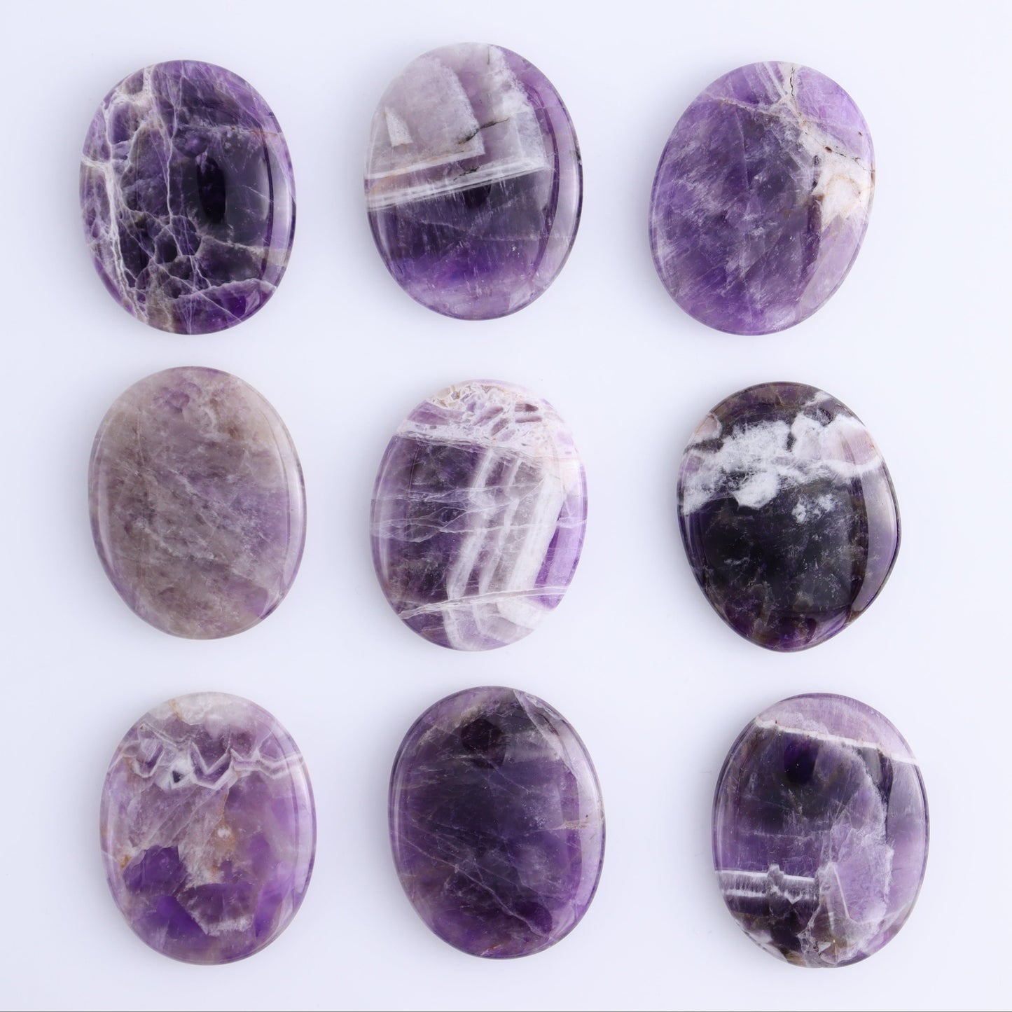 One Amethyst Flat Palm Stone - Expert Wholesale and Supplier of Wholesale Crystals & Bulk Gemstones, ["Amethyst","Palm Stones"]