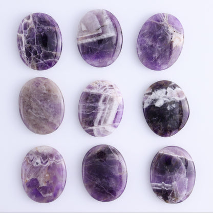 One Amethyst Flat Palm Stone - Expert Wholesale and Supplier of Wholesale Crystals & Bulk Gemstones, ["Amethyst","Palm Stones"]