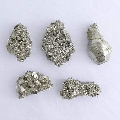 Pyrite Clusters Set of 12