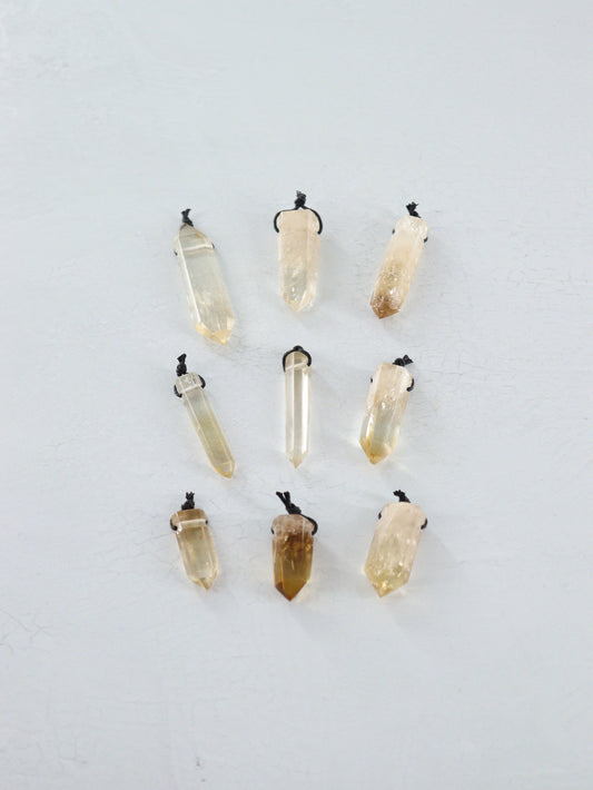 Citrine Pendants Set of 9 - Expert Vendor of Wholesale Crystals