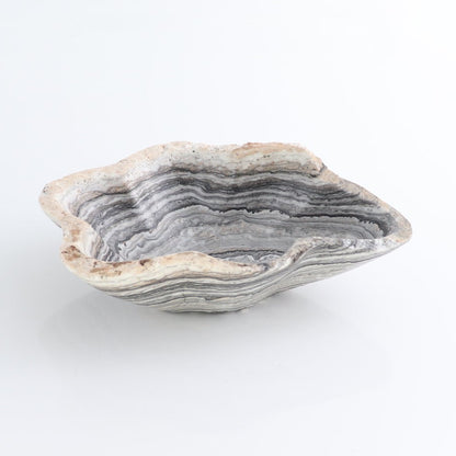 One Small Bowl Mexican Onyx/Calcite Black & Yellow Zebra