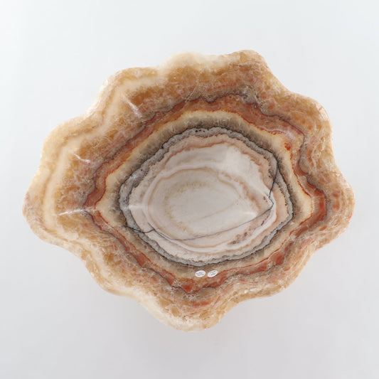 Mexican Onyx/Calcite Bowl 15" - Expert Wholesale and Supplier of Wholesale Crystals & Bulk Gemstones, ["Bowls","Calcite","Mexico","onyx"]