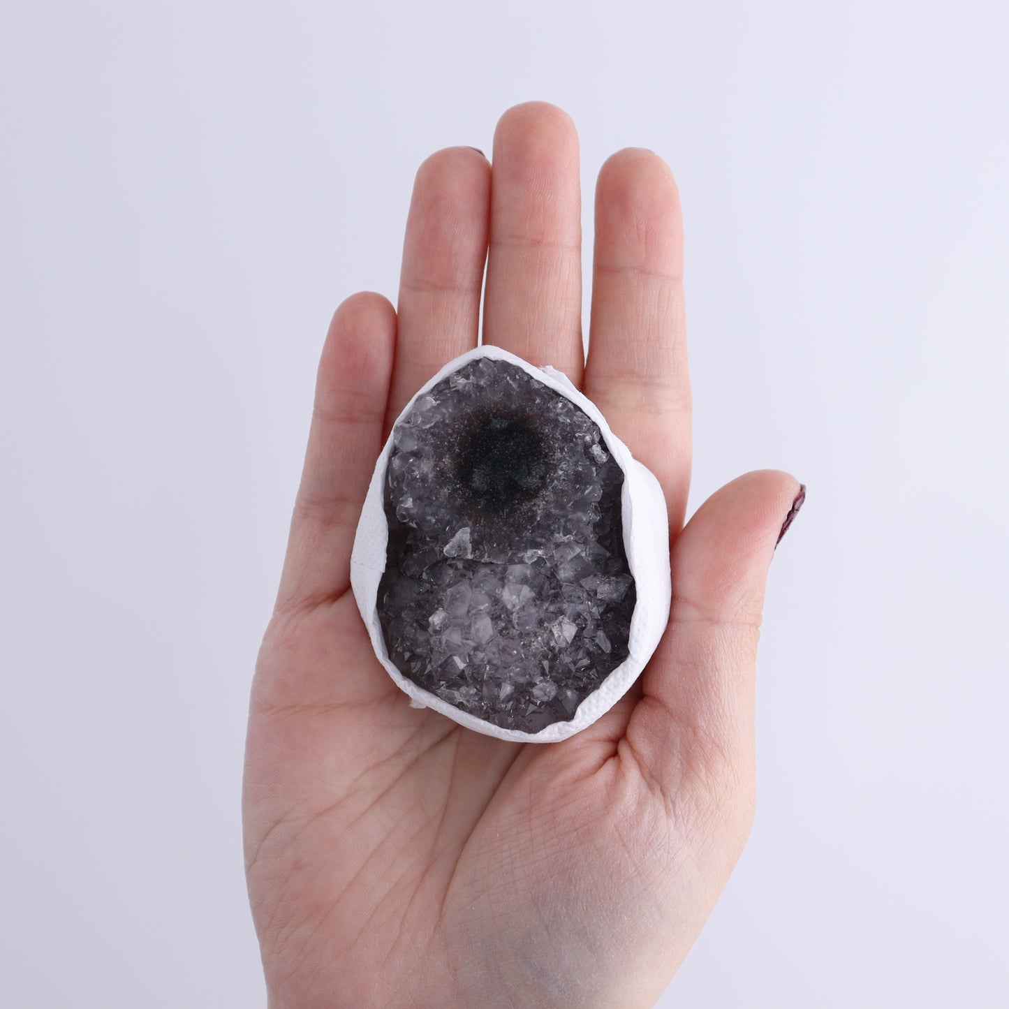 Uruguay Amethyst Clusters with "Eyes" Flat of 8 - Expert Wholesale and Supplier of Wholesale Crystals & Bulk Gemstones, ["Amethyst","Clusters","Eyes Amethyst","Uruguay"]