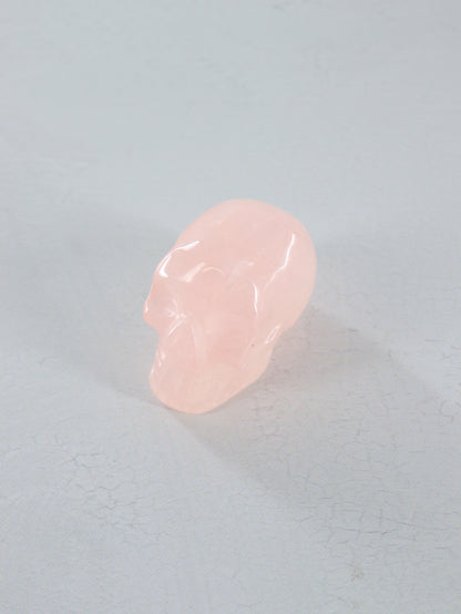 Rose Quartz Skulls Set of 4 - Expert Vendor of Wholesale Crystals