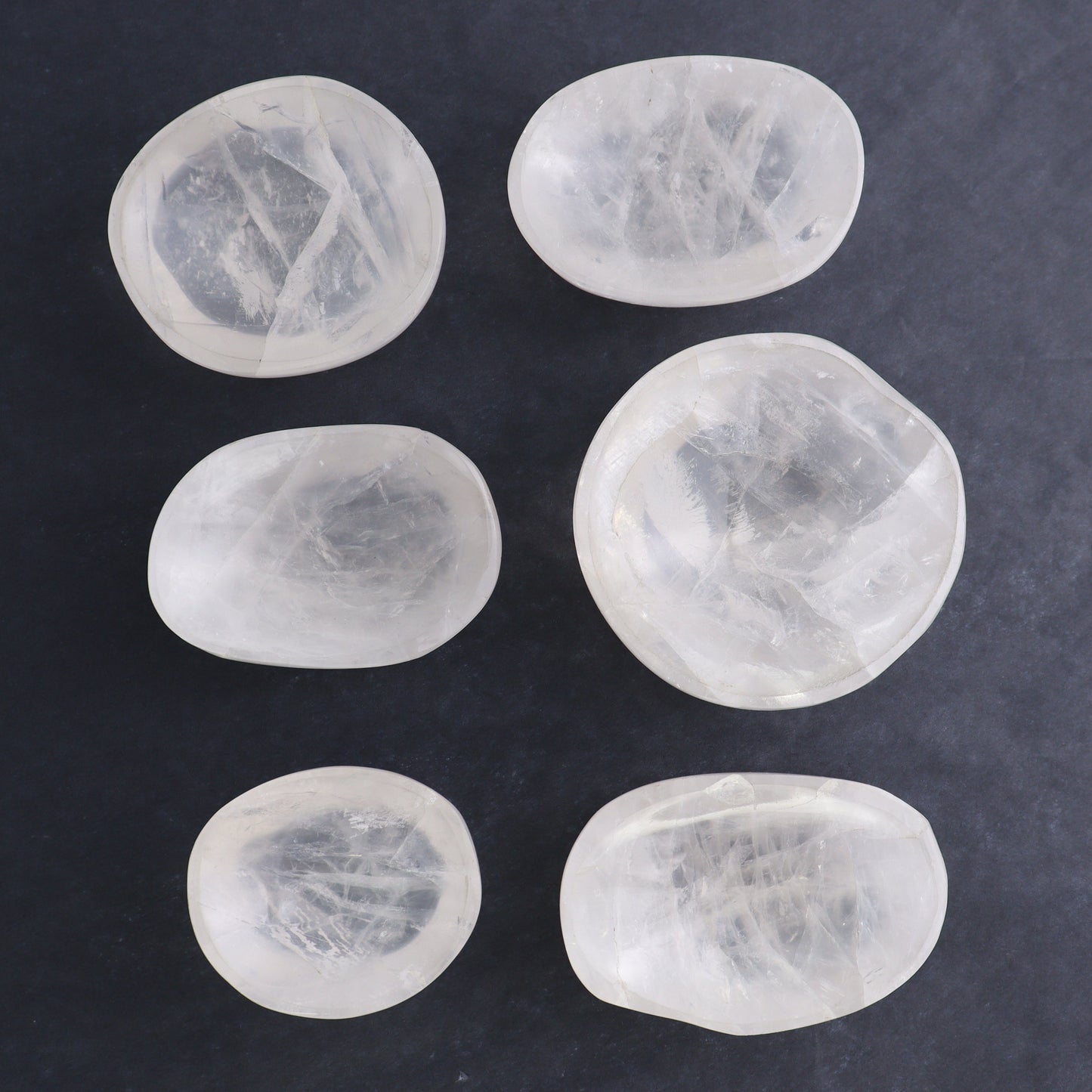 Clear Quartz Bowls Set of 6 - Expert Wholesale and Supplier of Wholesale Crystals & Bulk Gemstones, ["Bowls","Clear Quartz","Madagascar","Quartz"]