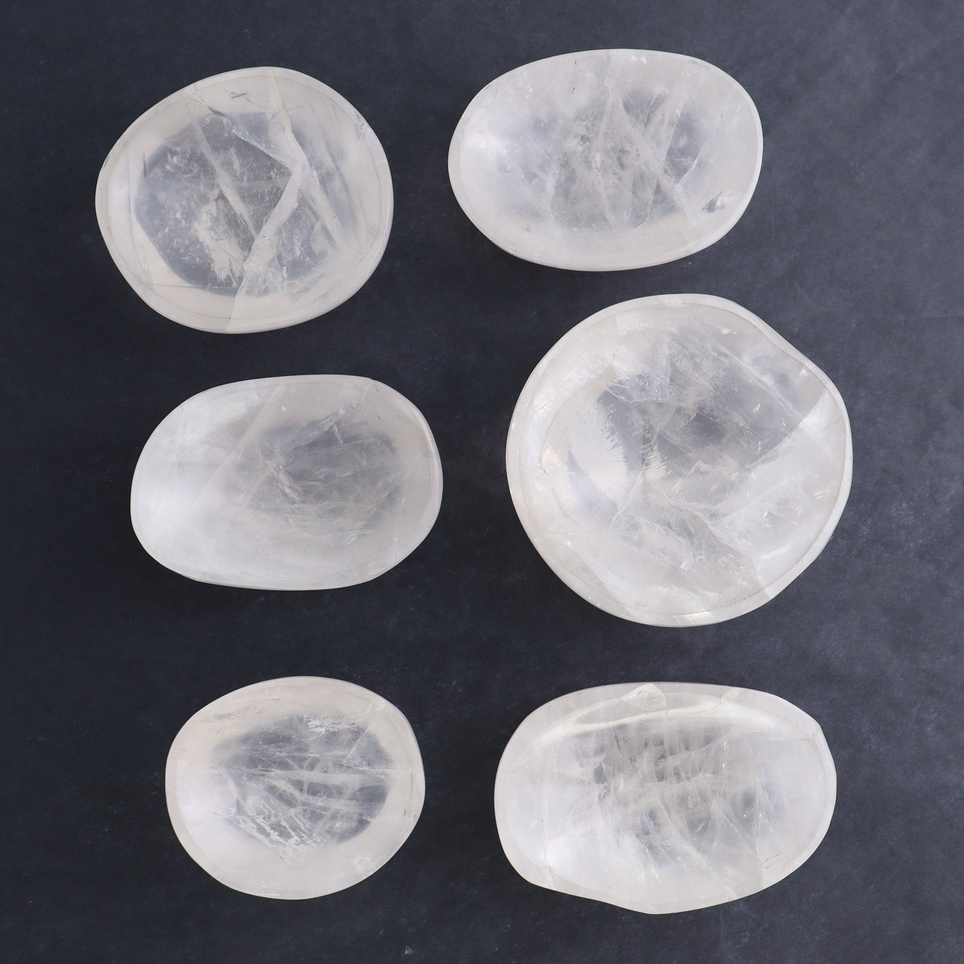 Clear Quartz Bowls Set of 6 - Expert Wholesale and Supplier of Wholesale Crystals & Bulk Gemstones, ["Bowls","Clear Quartz","Madagascar","Quartz"]
