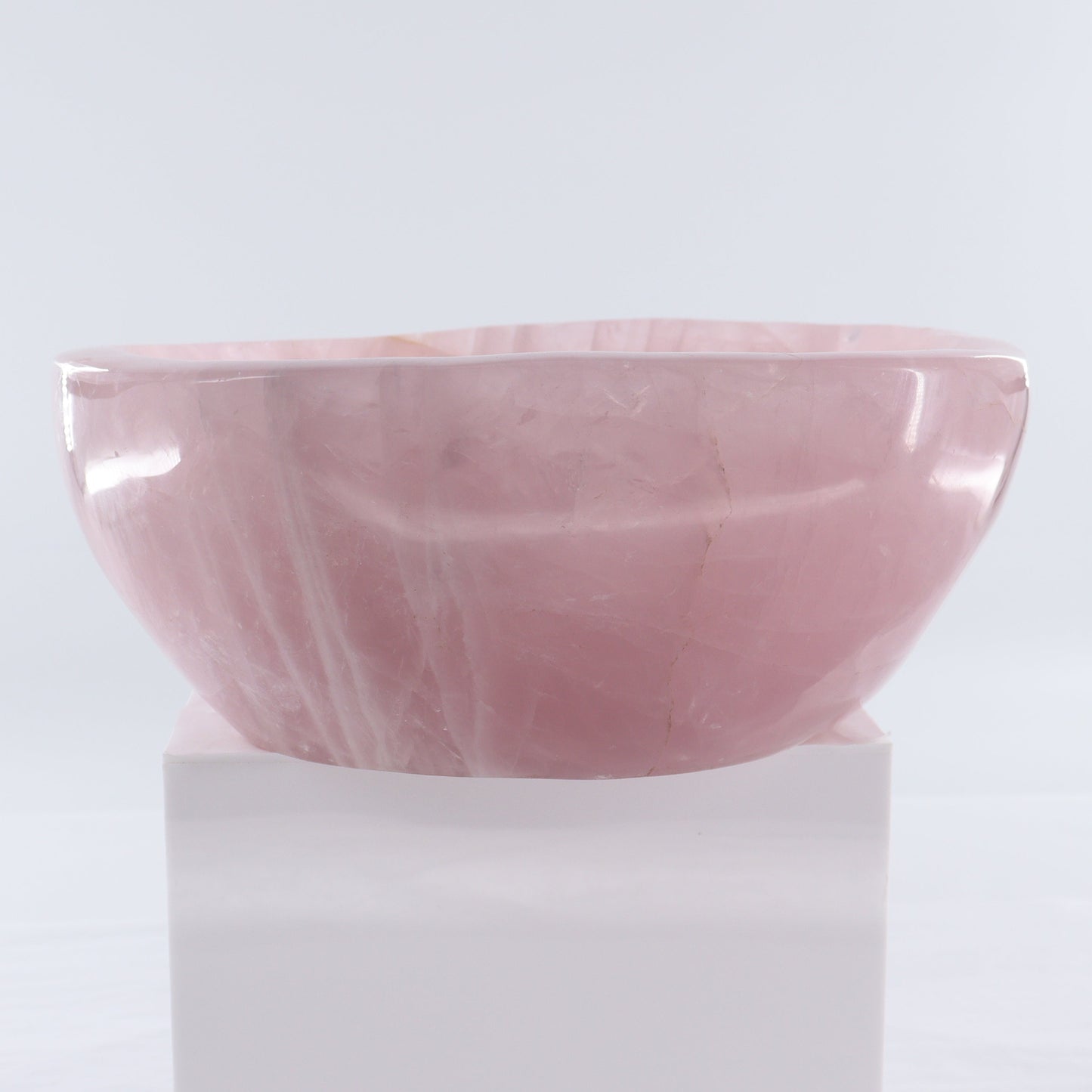 Rose Quartz Bowl - Expert Wholesale and Supplier of Wholesale Crystals & Bulk Gemstones, ["Bowls","Madagascar","Rose Quartz"]