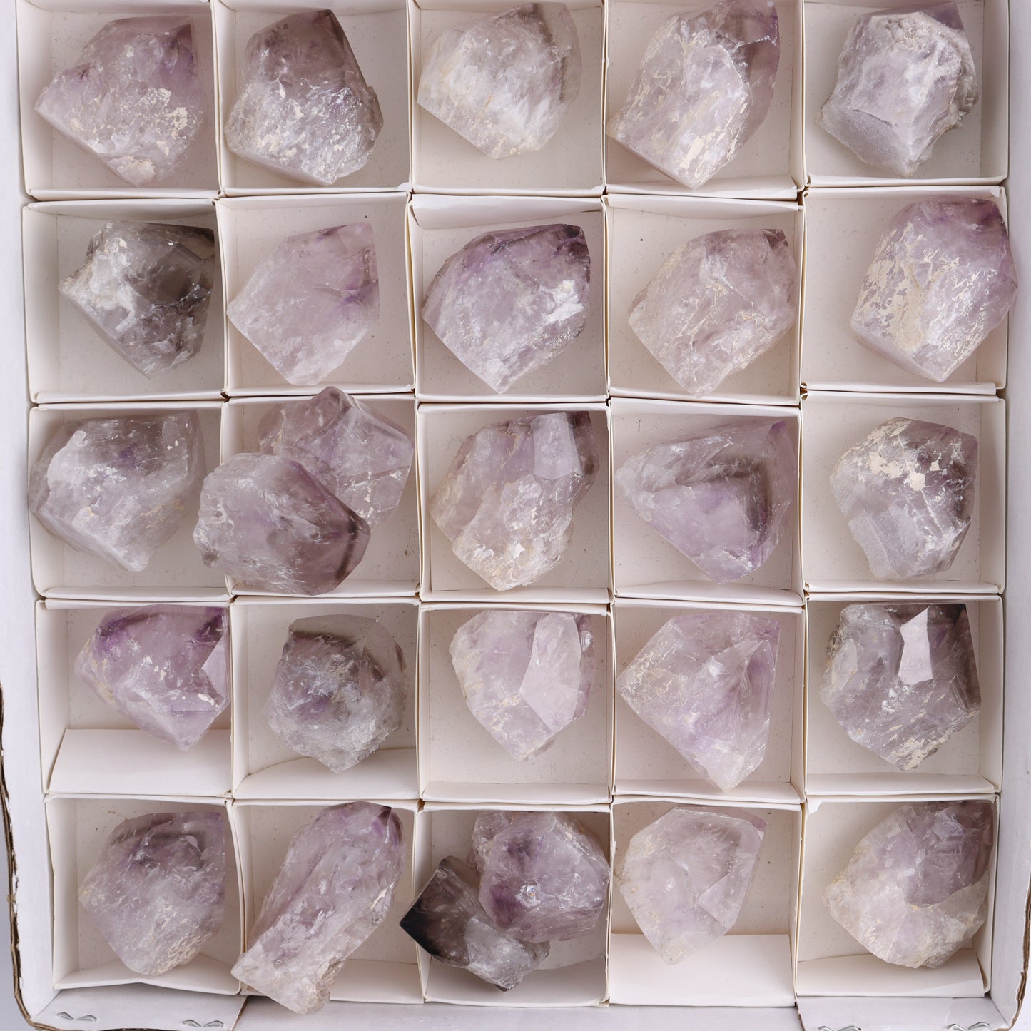 Phantom Amethyst Top Polished Set of 37 - Expert Wholesale and Supplier of Wholesale Crystals & Bulk Gemstones, ["Flats","Phantom Amethyst"]