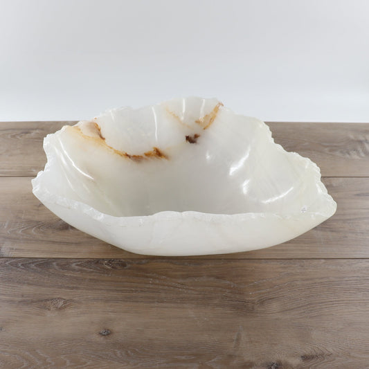 Mexican Onyx/Calcite Bowl 17"