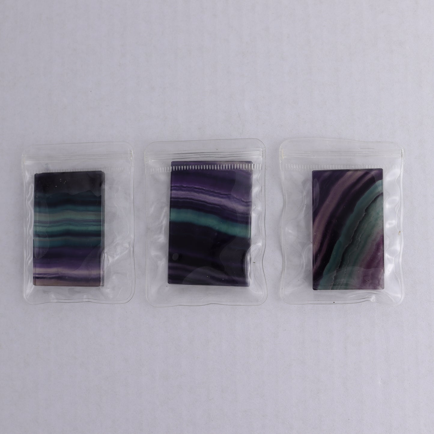 Fluorite Mini Slab Set of 8 - Expert Wholesale and Supplier of Wholesale Crystals & Bulk Gemstones, ["China","Fluorite","Rectangle"]
